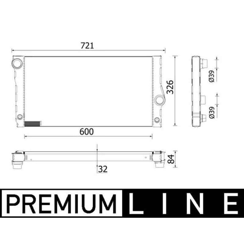 MAHLE CR 956 000P radiatorius, variklio aušinimas