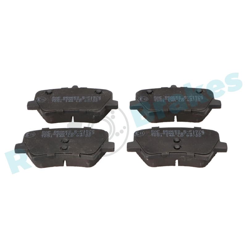 RAPBRAKES stabdžių trinkelių rinkinys, diskinis stabdys R-P1576