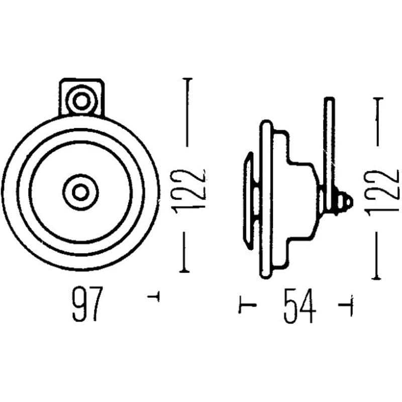 HELLA 3AL 002 952-841 garsinis signalas