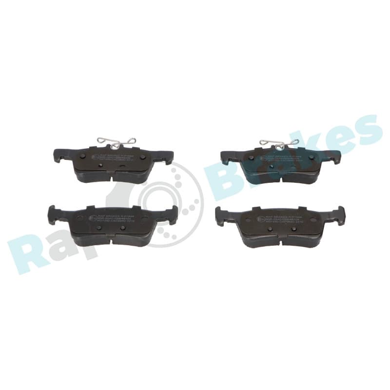 RAPBRAKES stabdžių trinkelių rinkinys, diskinis stabdys R-P1644