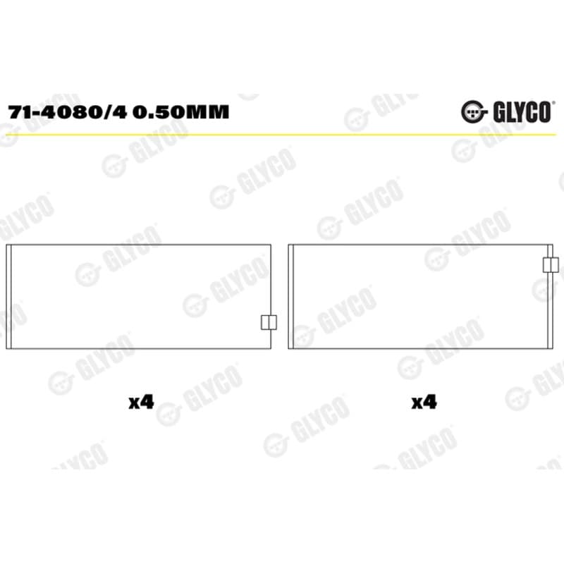 GLYCO guoliai dideliu galu 71-4080/4 0.50mm
