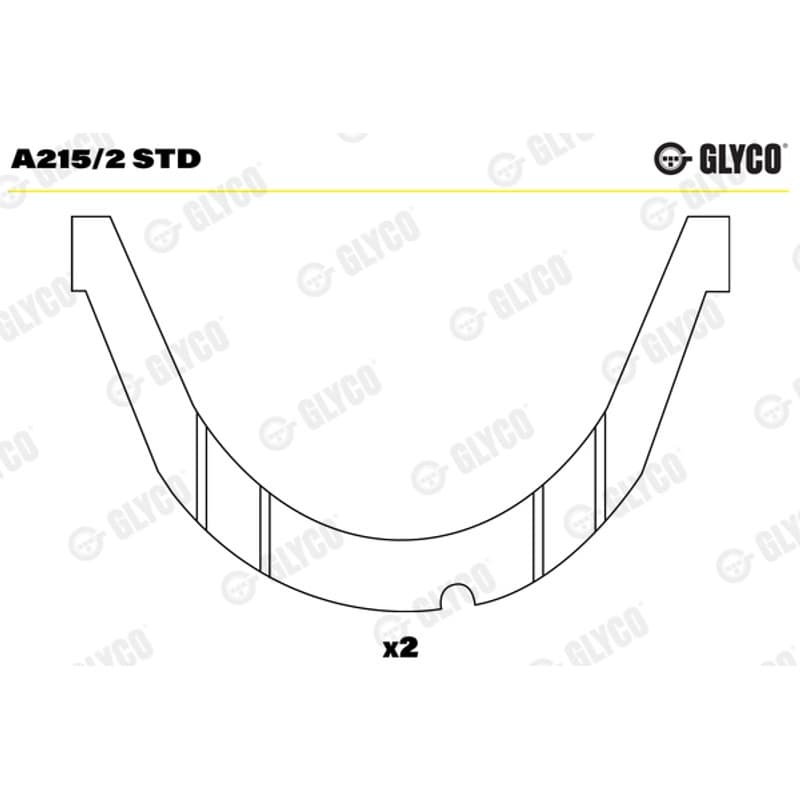 GLYCO atraminis tarpiklis, alkūninis velenas A215/2 STD