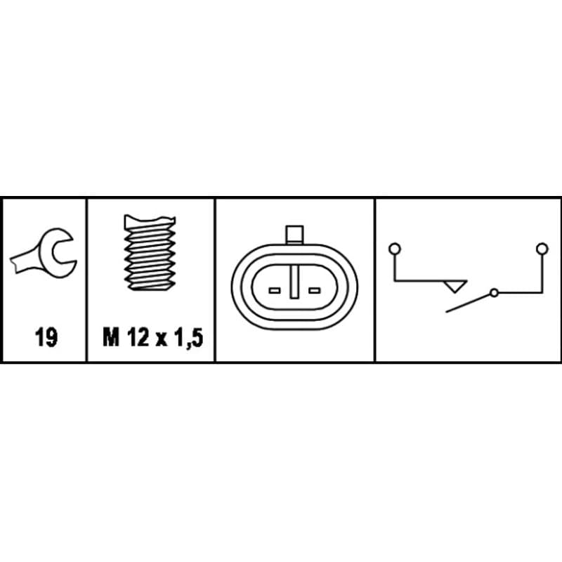 HELLA 6ZF 007 671-001 jungiklis, atbulinės eigos žibintas