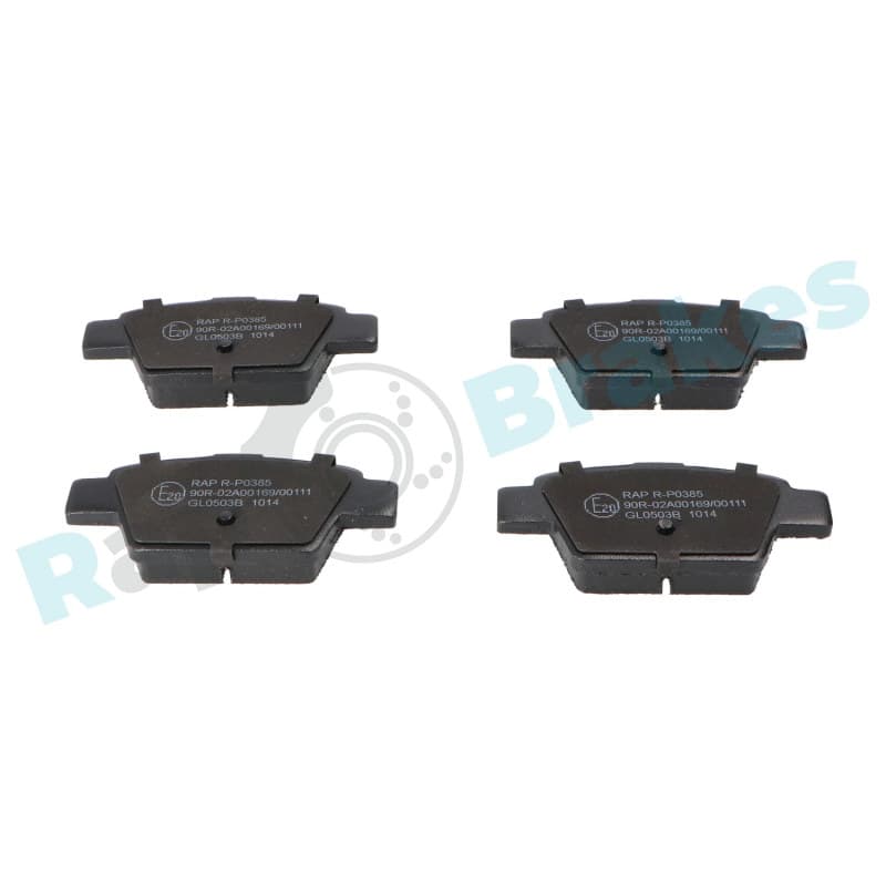 RAPBRAKES stabdžių trinkelių rinkinys, diskinis stabdys R-P0385