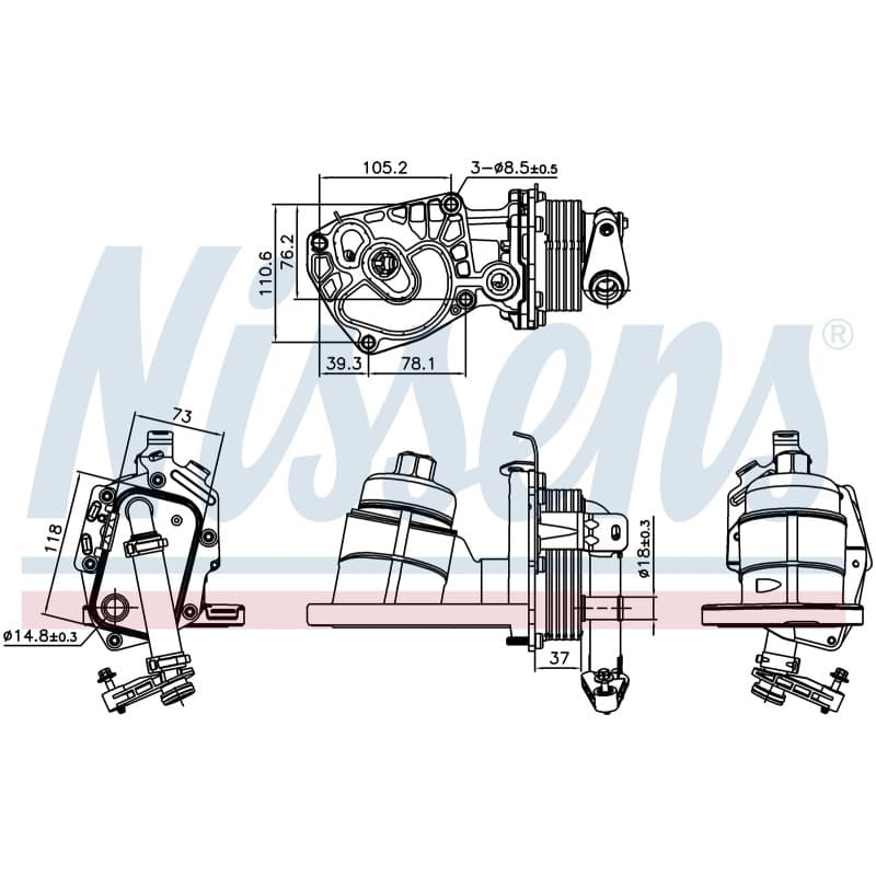 Alyvos aušintuvas NISSENS 91325 NISS
