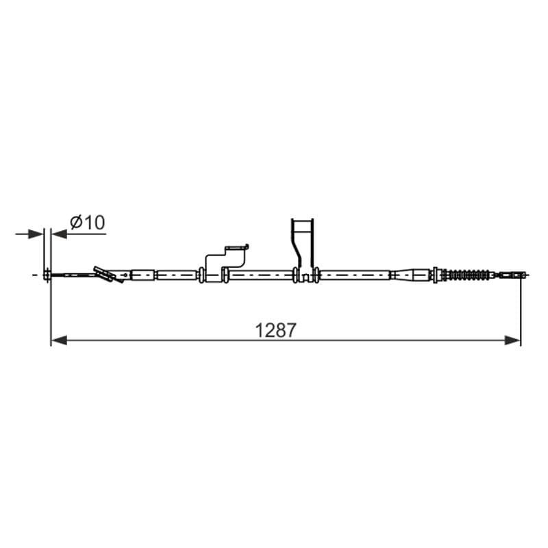BOSCH 1 987 482 905 trosas, stovėjimo stabdys