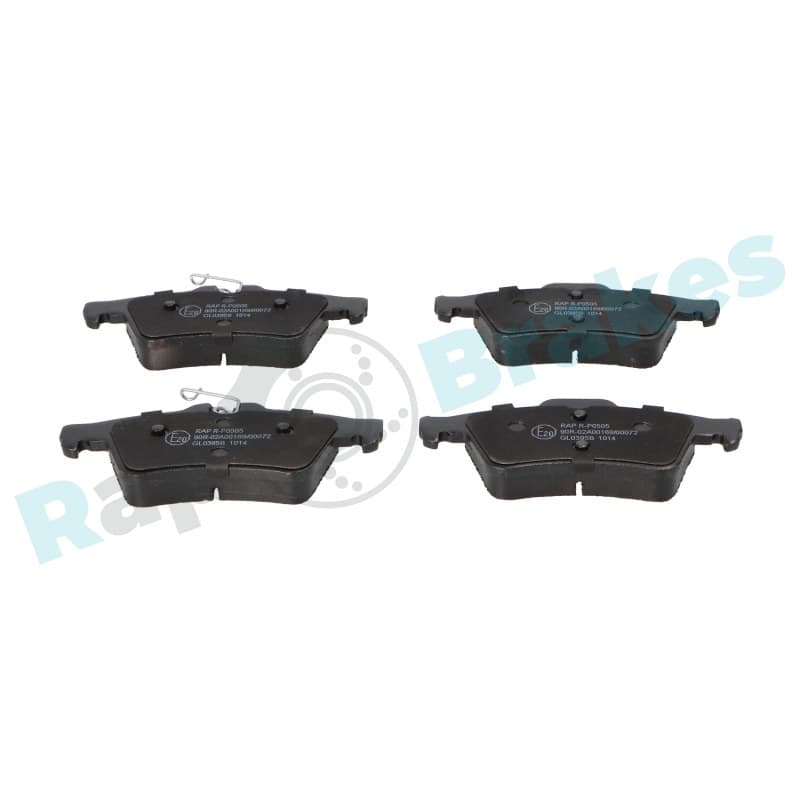 RAPBRAKES stabdžių trinkelių rinkinys, diskinis stabdys R-P0505