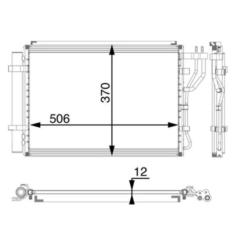 MAHLE AC 58 000P kondensatorius, oro kondicionierius