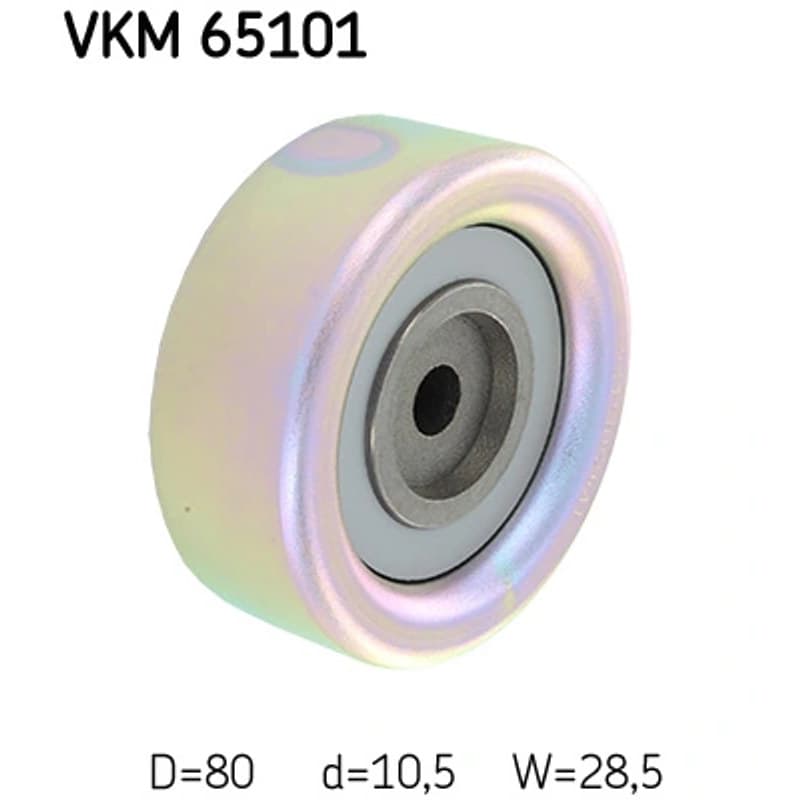SKF VKM 65101 kreipiantysis skriemulys, V formos rumbuotas diržas