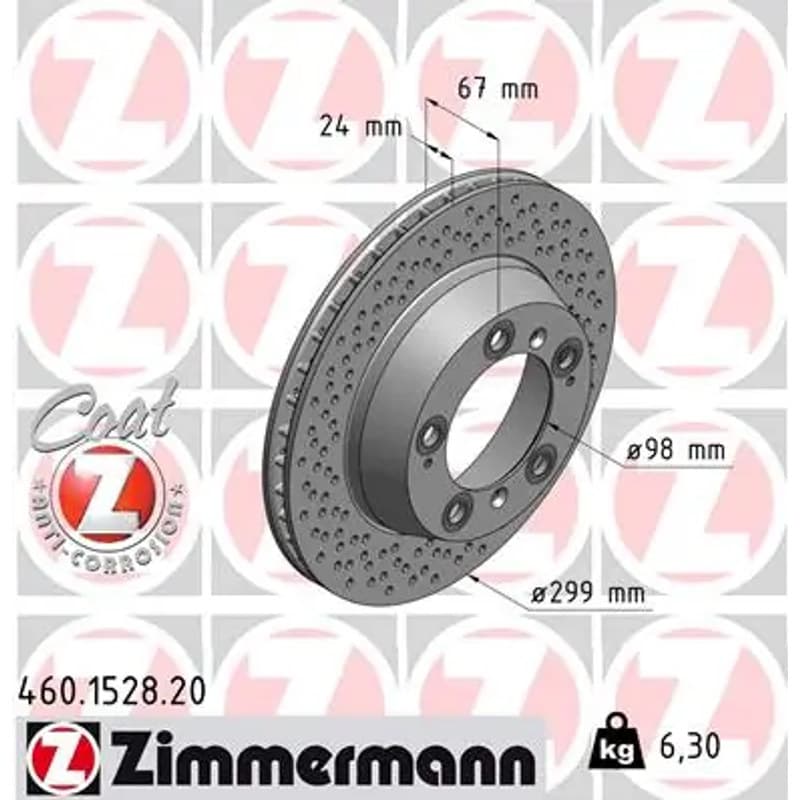 ZIMMERMANN stabdžių diskas 460.1528.20