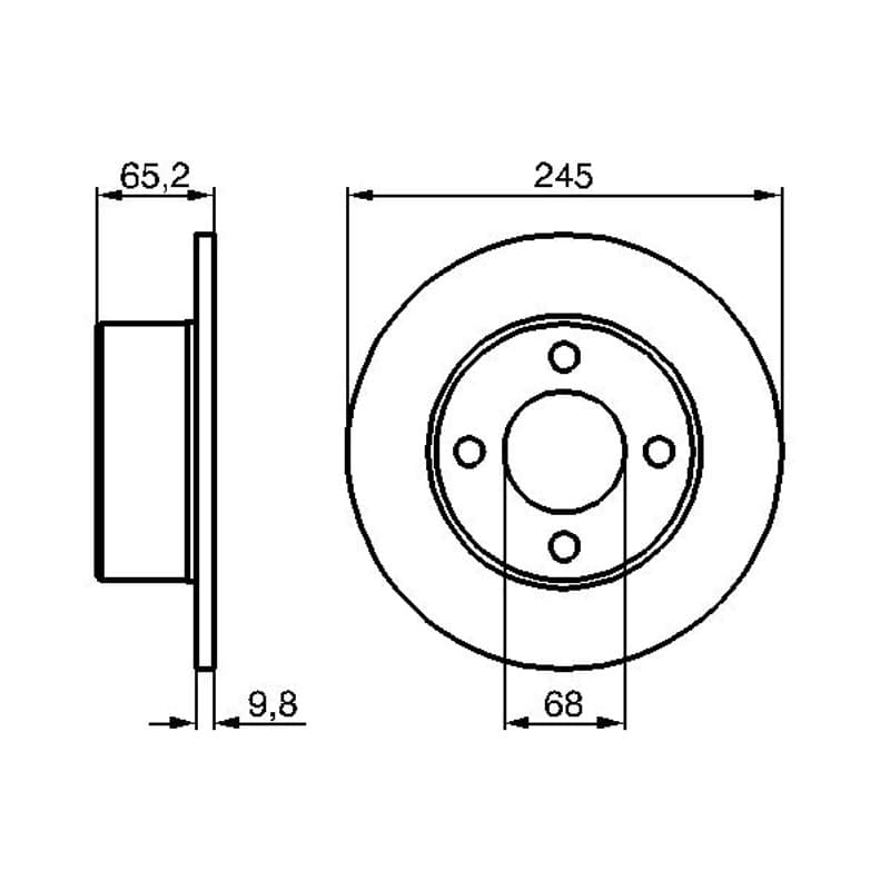 BOSCH 0 986 478 073 stabdžių diskas