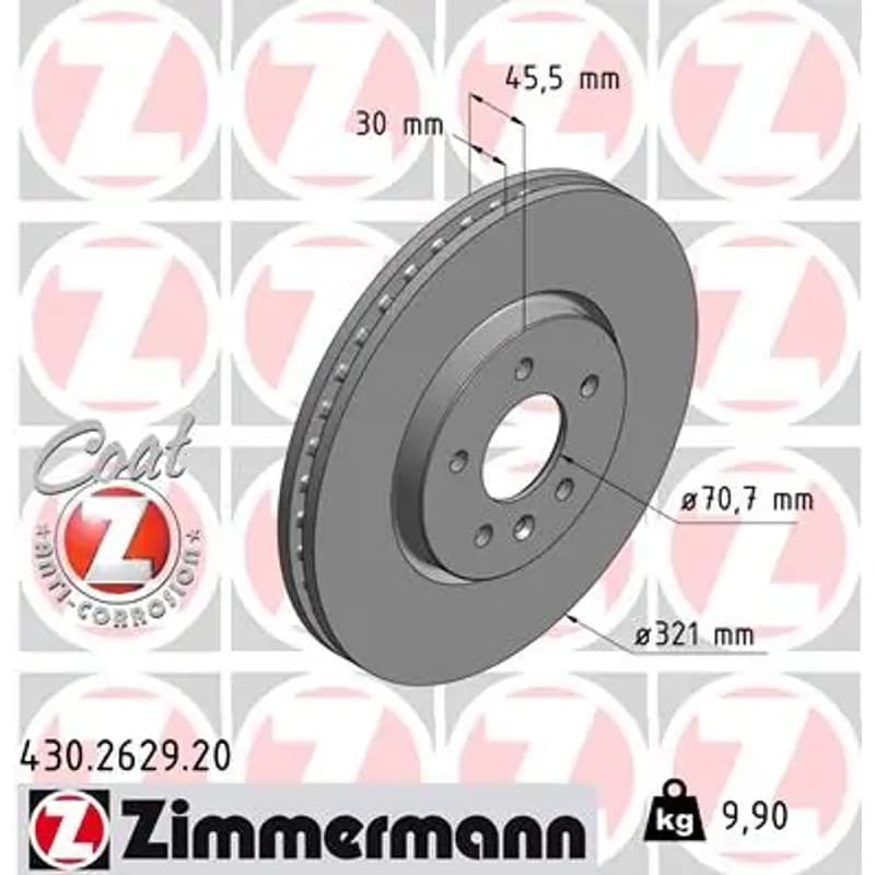 ZIMMERMANN stabdžių diskas 430.2629.20