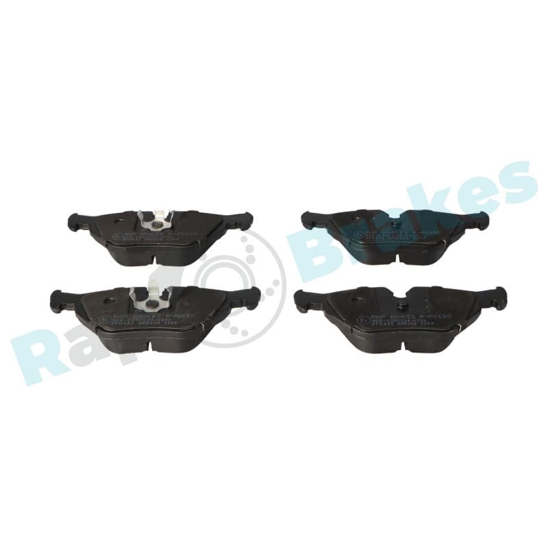 RAPBRAKES stabdžių trinkelių rinkinys, diskinis stabdys R-P0150