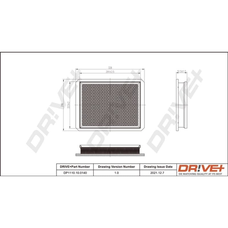 DRVE oro filtras DP1110.10.0140