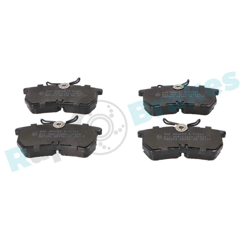 RAPBRAKES stabdžių trinkelių rinkinys, diskinis stabdys R-P1502