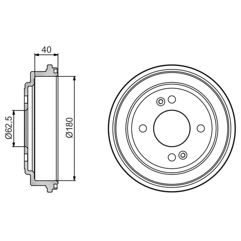 BOSCH 0 986 477 216 stabdžių būgnas