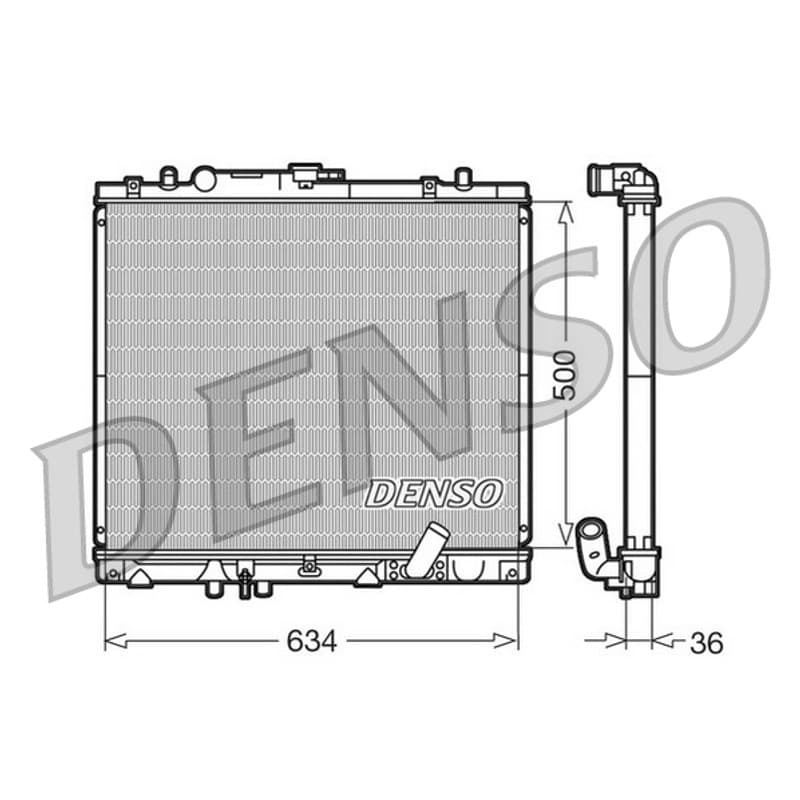 DENSO radiatorius, variklio aušinimas DRM45020
