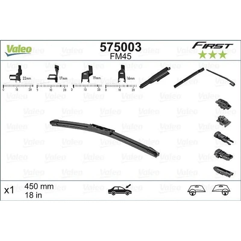 VALEO 575003 valytuvai