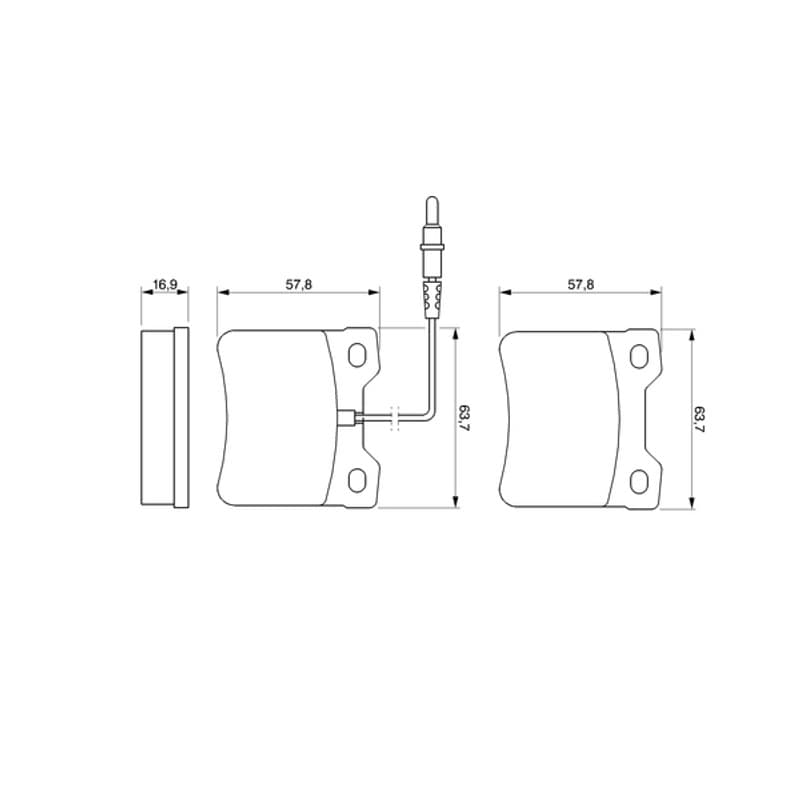 BOSCH 0 986 494 000 stabdžių trinkelių rinkinys, diskinis stabdys