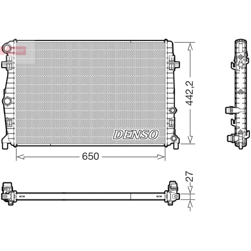 DENSO radiatorius, variklio aušinimas DRM32058