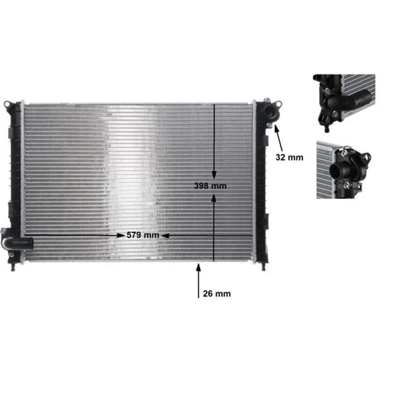 MAHLE CR 983 000S radiatorius, variklio aušinimas