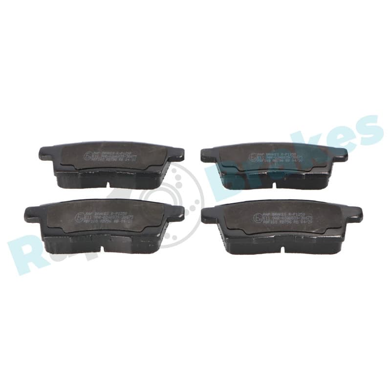 RAPBRAKES stabdžių trinkelių rinkinys, diskinis stabdys R-P1258