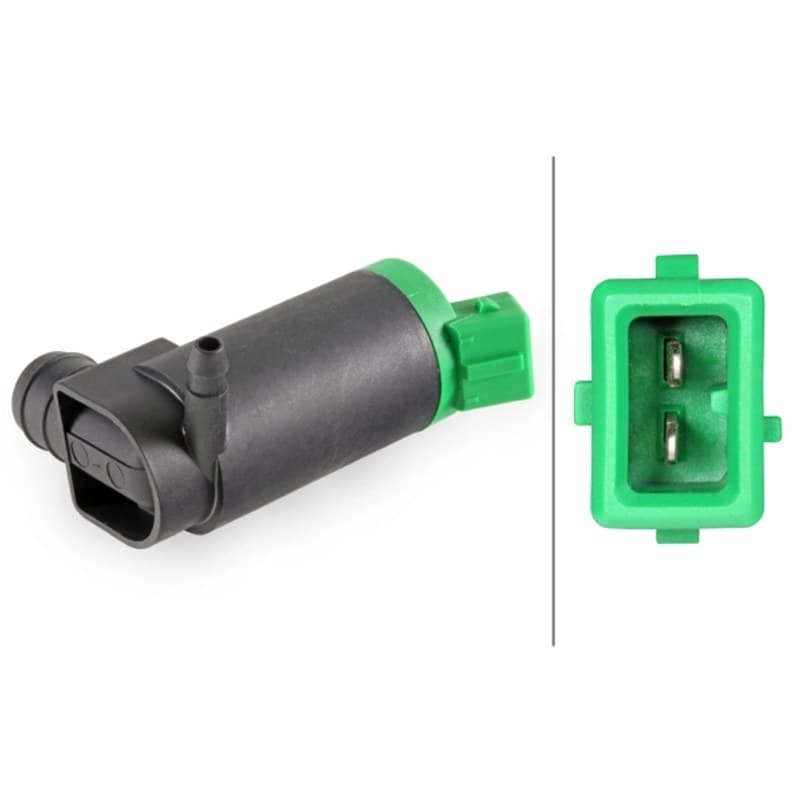 HELLA 8TW 006 848-071 vandens siurblys, priekinio stiklo plovimas