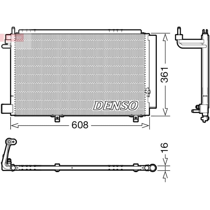 DENSO kondensatorius, oro kondicionierius DCN10041