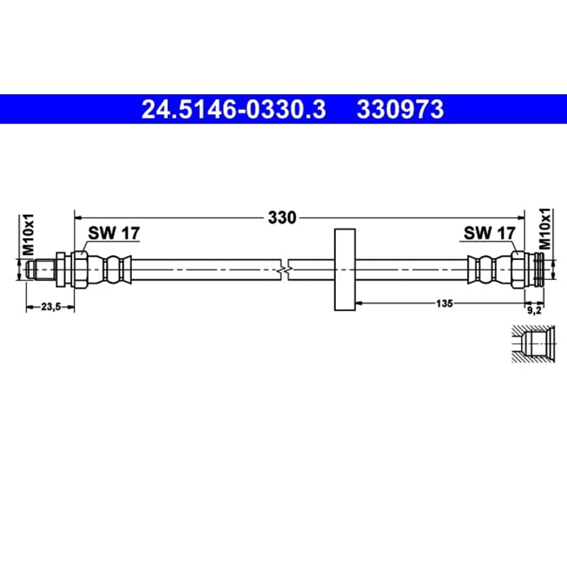ATE stabdžių žarnelė 24.5146-0330.3