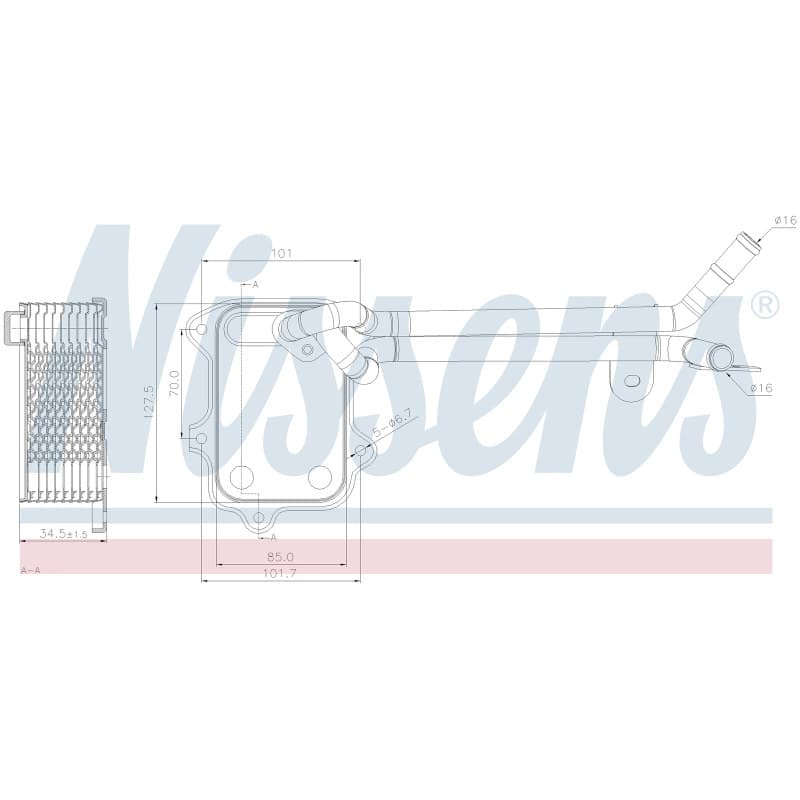 NISSENS alyvos aušintuvas, variklio alyva 90679