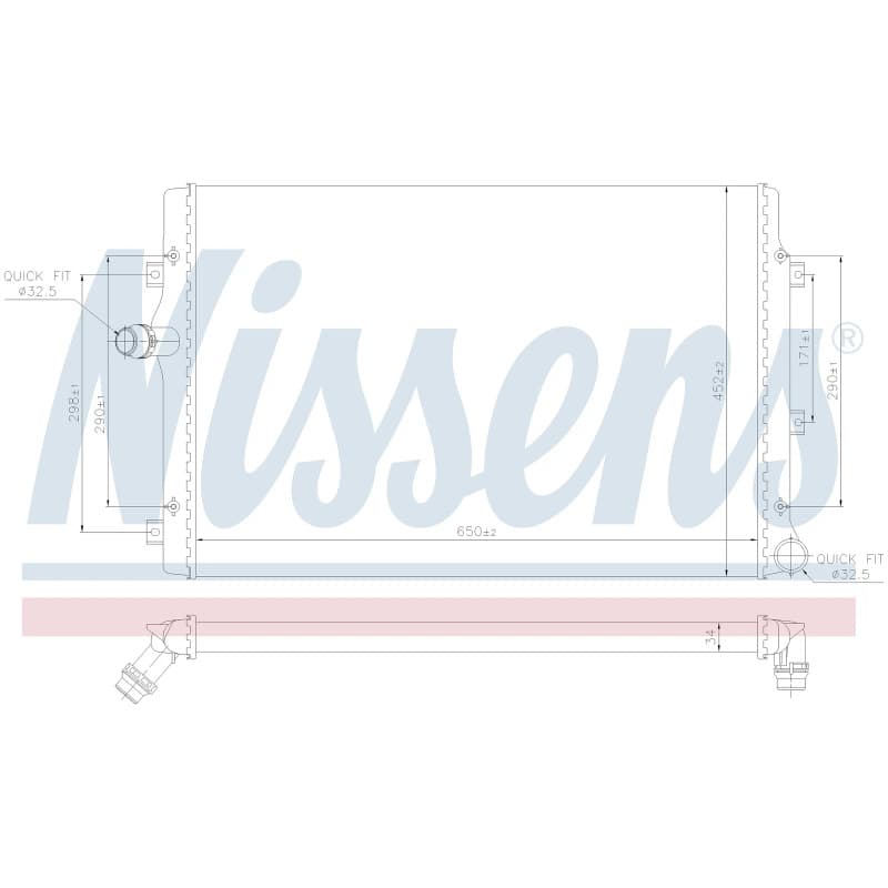 NISSENS radiatorius, variklio aušinimas 65281A