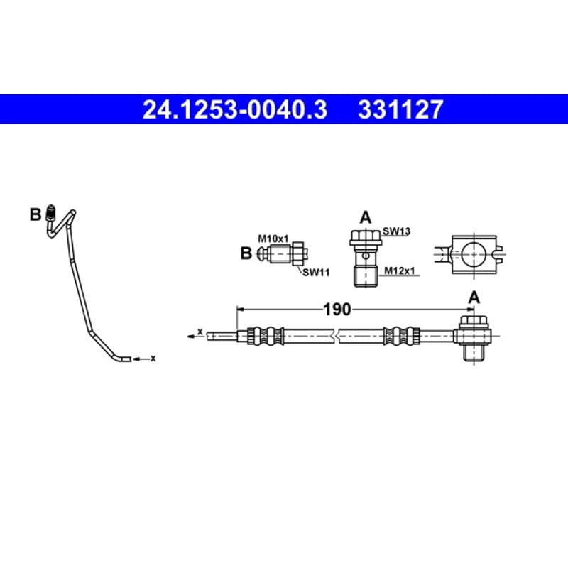 ATE stabdžių žarnelė 24.1253-0040.3