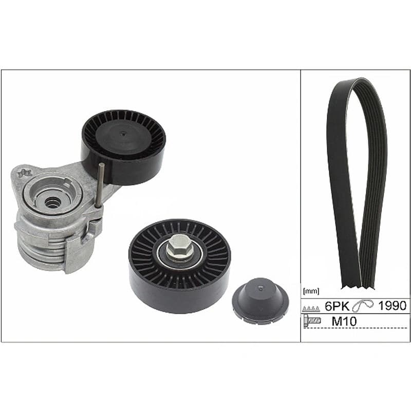 SCHAEFFLERINA V formos rumbuotas diržas, komplektas 529 0043 10