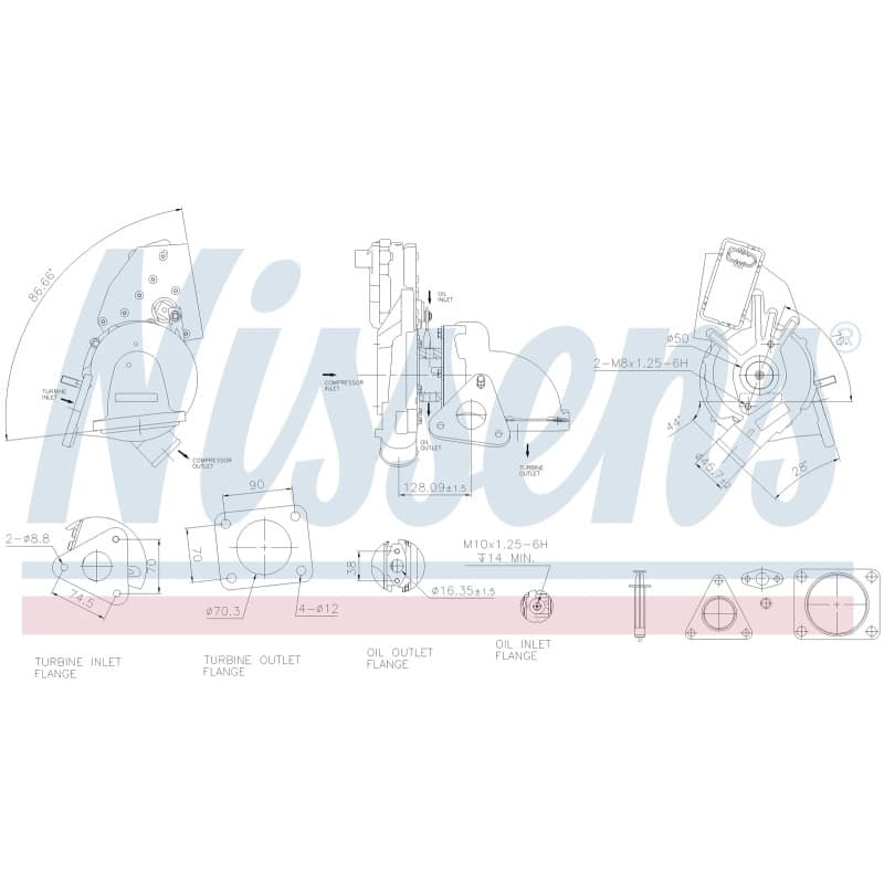 NISSENS kompresorius, įkrovimo sistema 93128