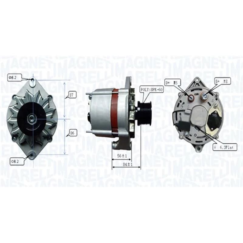 MAGNETIMARELLI kintamosios srovės generatorius 063739067010