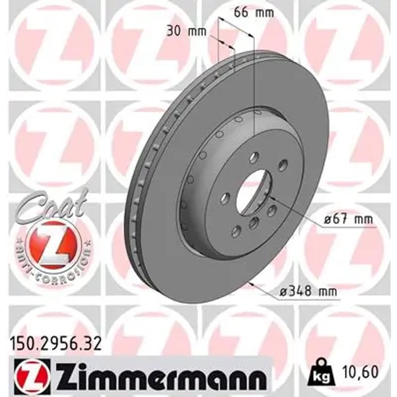ZIMMERMANN stabdžių diskas 150.2956.32
