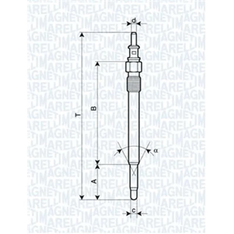 MAGNETIMARELLI kaitinimo žvakė 062900012304
