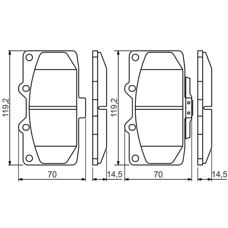 BOSCH 0 986 494 398 stabdžių trinkelių rinkinys, diskinis stabdys