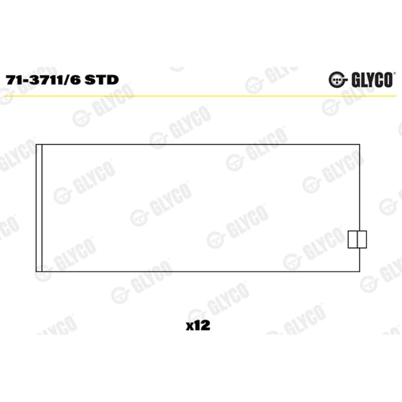 GLYCO guoliai dideliu galu 71-3711/6 STD