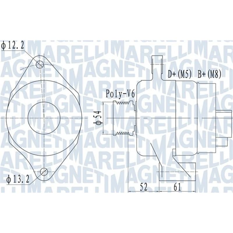 MAGNETIMARELLI kintamosios srovės generatorius 063732049010
