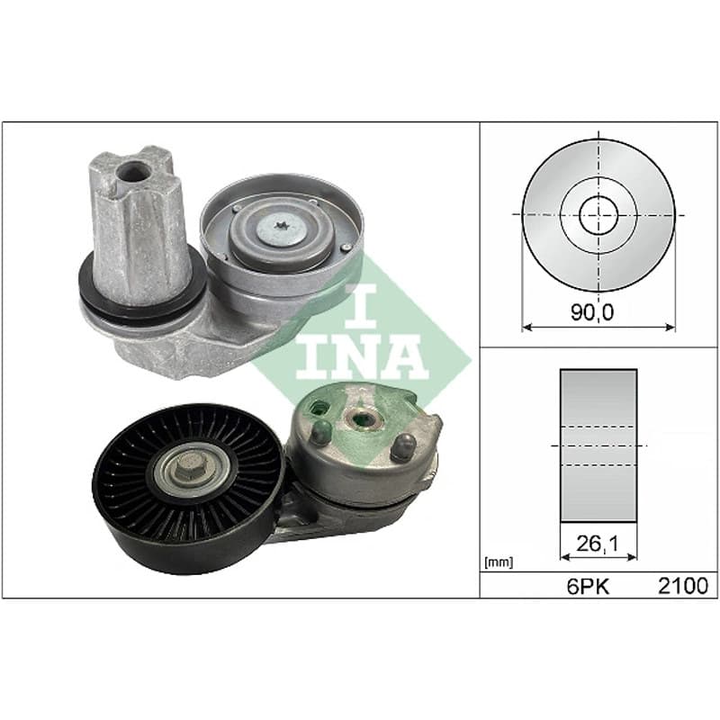 SCHAEFFLERINA V formos rumbuotas diržas, komplektas 529 0422 10