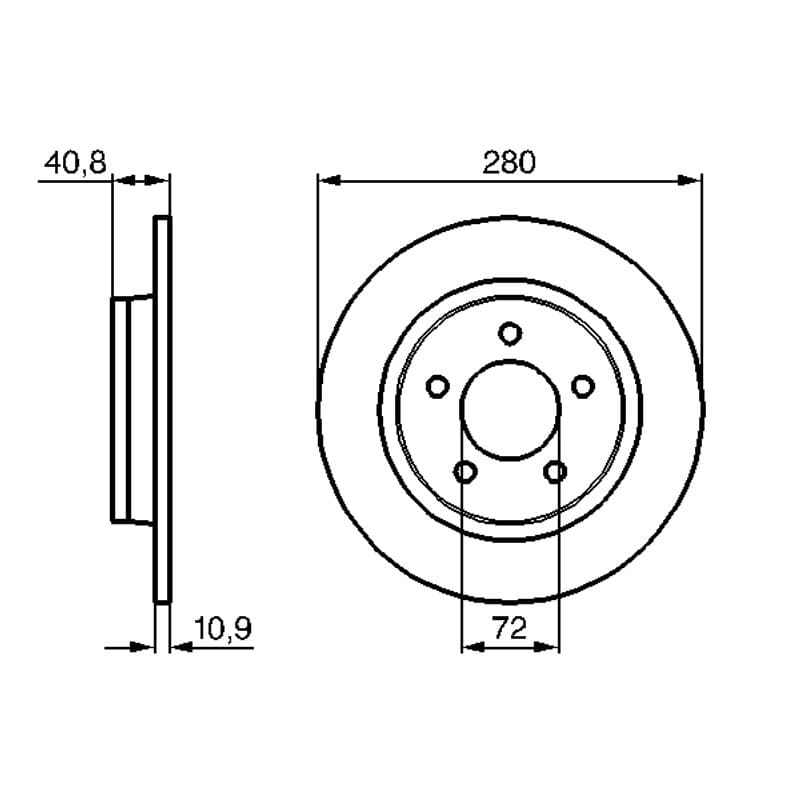 BOSCH 0 986 479 C79 stabdžių diskas