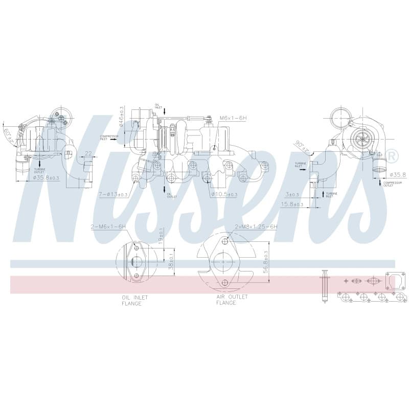NISSENS kompresorius, įkrovimo sistema 93204