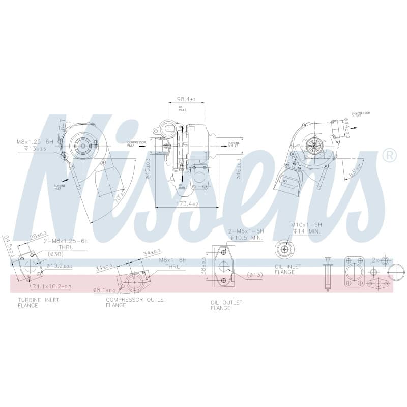 NISSENS kompresorius, įkrovimo sistema 93037