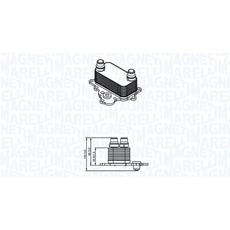 MAGNETIMARELLI alyvos aušintuvas, variklio alyva 350300004700