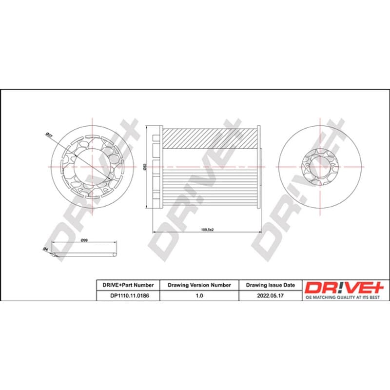 DRVE alyvos filtras DP1110.11.0186