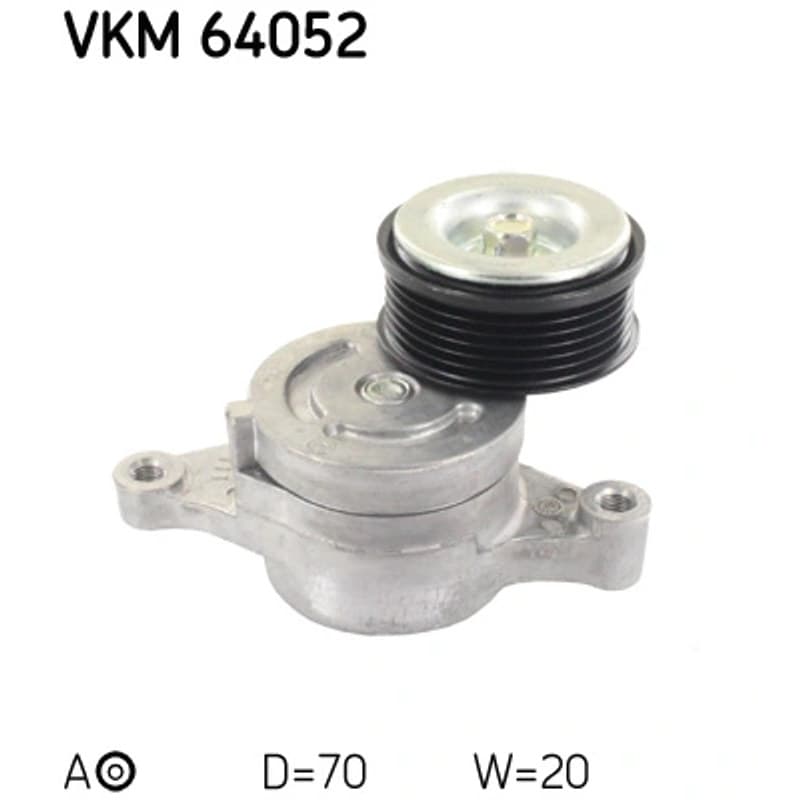 SKF VKM 64052 diržo įtempiklis, V formos rumbuotas diržas