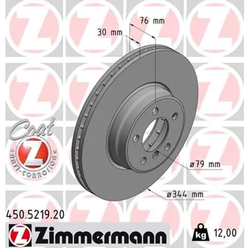 ZIMMERMANN stabdžių diskas 450.5219.20