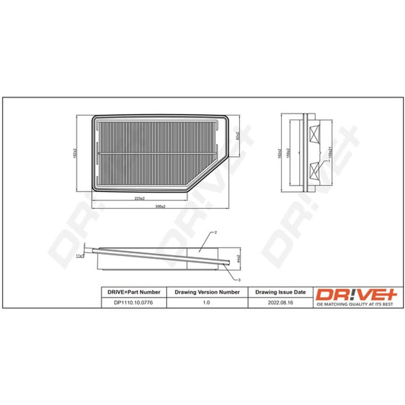 DRVE oro filtras DP1110.10.0776