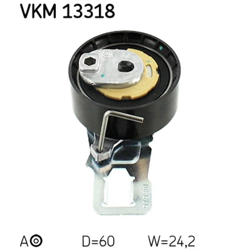 SKF VKM 13318 įtempiklio skriemulys, paskirstymo diržas